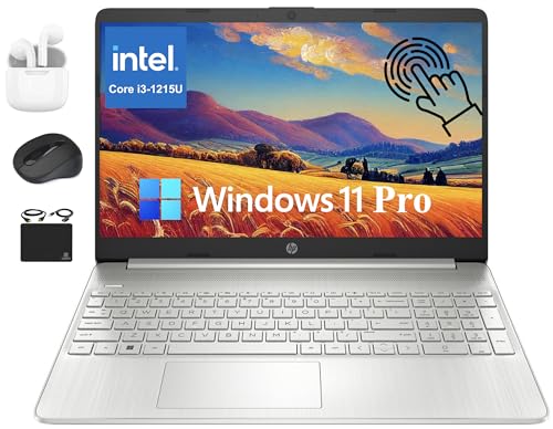 HP 15.6' Touchscreen 2025 Pavilion Laptop Business, Intel i3-1215U Upto 4.4GHz (6-Core, Beat i5-1135G7), 32GB RAM, 1TB SSD, UHD Graphics, Fast Charge, Long Battery, HubxcelAccessory, Win 11 Pro
