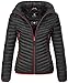Produktbild Navahoo Designer Damen Jacke Steppjacke Übergangsjacke gesteppt Kapuze B654 [B654-Par-Schwarz-Gr.L]