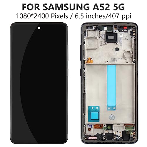 Image of for Samsung Galaxy A52 5G Screen Replacement INCELL A52 5G LCD SM-A526 A526 A526U A526T A526V SM-A526A A526B A526U1 A526W LCD Display Touch Digitizer Frame Assembly Kit (Not for A52 4G)