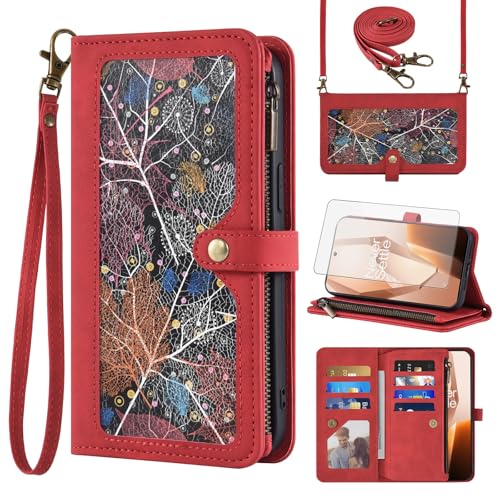 Coque Oneplus 13R Asuwish Rouge eviter rayures et casse ecran tactile