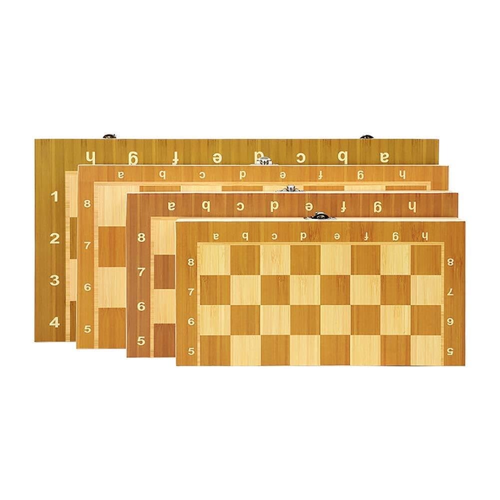 Juego de ajedrez magnético de madera, ajedrez viaje ajedrez ajedrez