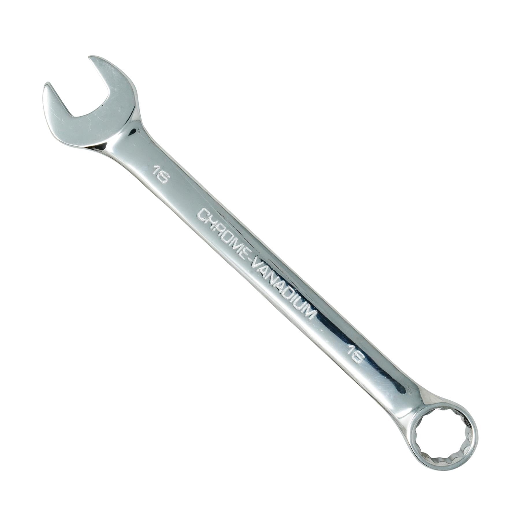 Dapetz ® 16mm Combination Spanner Fixed Head Open End Ring Wrench Mirror Polished Chrome Vanadium Steel Metric Hand Tool Heavy Duty