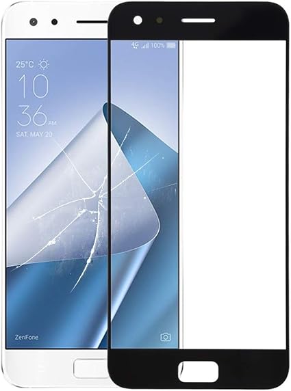 Amazon Asusのzenfone 4 Proのzs551kl Z01gd新 ブラック 用のフロントスクリーンの外側ガラスレンズ Minxxs 色 Black 修理パーツ 通販