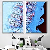 2 Piece Framed Canvas Wall Art Natural Abstract Canvas Prints Home Artwork Decoration for Living Room,Bedroom - 16