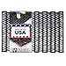 Durable Corporation 108 Recylcled Tire-Link Anti-Fatigue Mat, for Wet Areas, Herringbone Weave, 17" Width x 25" Length x 5/8" Thickness, Black