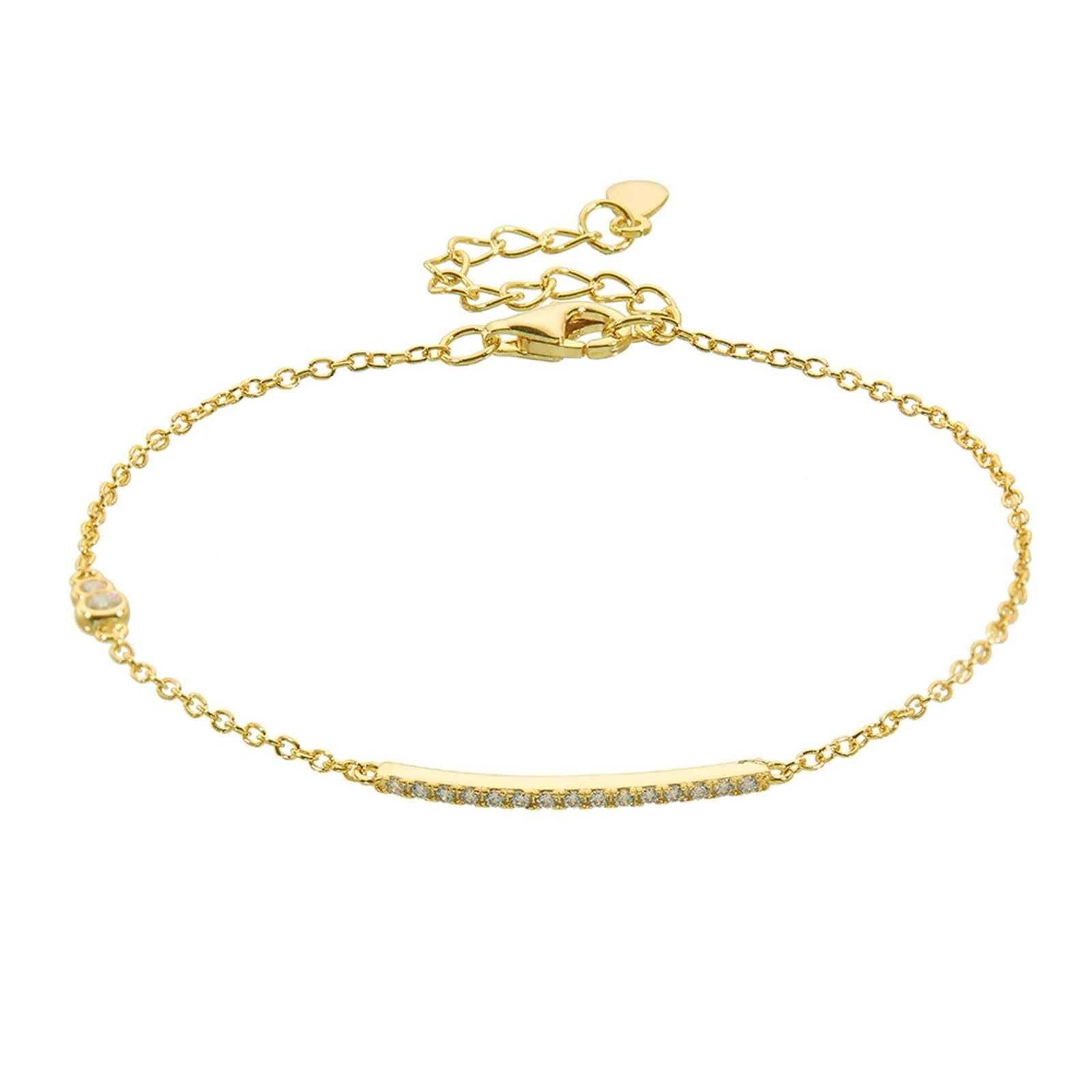 Pulseras de oro para mujer a la moda, pulseras para mujer con diamantes creados, oro amarillo/blanco y Pt950