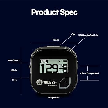 新品！GB VOICE 2S+ byGOLFBUDDY BLACK GB VOICE 2S+ by GOLFBUDDY | GOLFBUDDY America