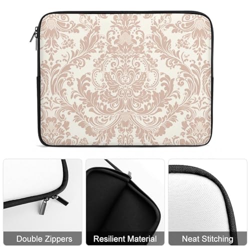 Housse ordinateur portable 17" antichoc élégance beige clair - 3