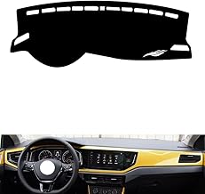 leather dash board cover mat Compatible with VW POLO PLUS 2019-2024，dash mat dashboard cover