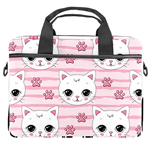 Housse sacoche ordinateur portable 13 pouces bandoulière motif chat chaton 14 pouces