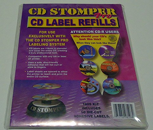 CD Stomper 98108 CD Matte Labels 50-Pack