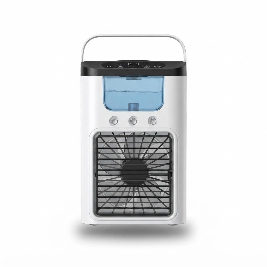 Drumstone 𝟏𝟓 𝐘𝐞𝐚𝐫𝐬 𝐖𝐚𝐫𝐫𝐚𝐧𝐭𝐲 Portable Air Cooler Fan with Water Mist Spray USB Rechargeable Personal Cooling Fan 3 Speed Desktop Mini Air Cooler for Kitchen Office Bedroom-image-42