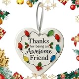 Photo Gallery dgayaeic ornamenti natalizi amicizia per donne - pendente a forma di cuore per amiche di casa e ringraziamento - ciondolo charm in ceramica | decorazione per specchietto retrovisore auto borsa Photo Gallery dgayaeic ornamenti natalizi amicizia per donne - pendente a forma di cuore per amiche di casa e ringraziamento - ciondolo charm in ceramica | decorazione per specchietto retrovisore auto borsa