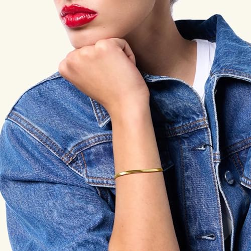 Hey Harper Gold Bracelet For Women Trendy - 14K Gold Dainty Bracelet - Waterproof Sweatproof Non Tarnish Jewelry Gift for Women and For Everyday3