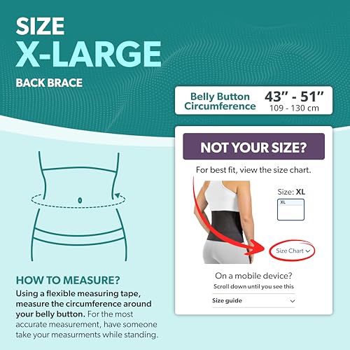 Image of BraceAbility Elastic Low Back Brace - Compression Lower Back Support Belt for Sciatica, Heavy Lifting at Work, Herniated Disc, Workouts, Sleeping, Lumbar Support, Back Pain in Women and Men (XL)