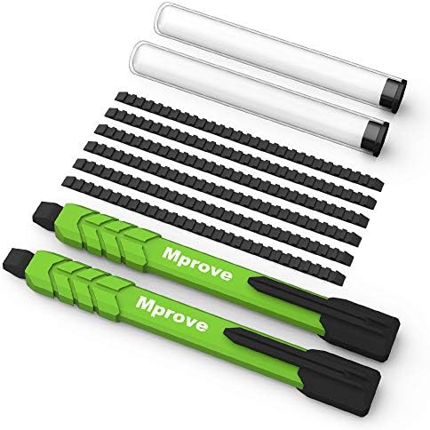 MProve Mechanical Carpenter Pencil –2 Masonry Pencils with 6 Extra Leads