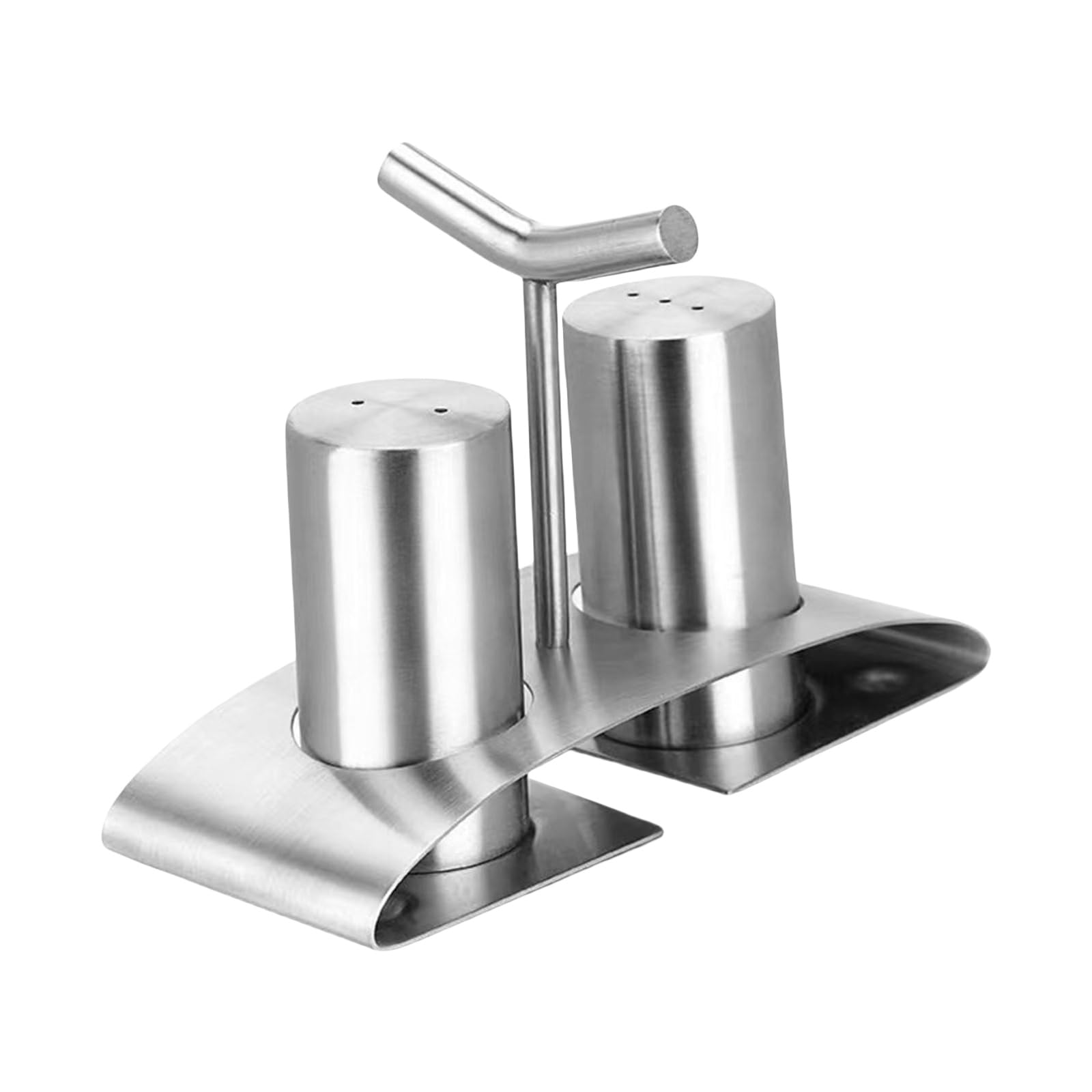 MICFENY Stainless Steels Seasoning Container Set Condiment Box Cooking Seasoning Bottle with Base Stand for Homes Kitchen