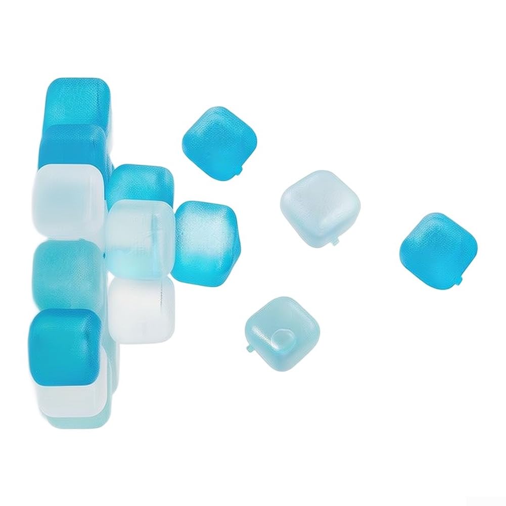 Cubitos de hielo de plástico negro, 100 unidades, resistentes, duraderos