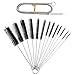 NITAIUN 14Pcs Tube Brosse de Nettoyage, Brosse de Nettoyage, Brosse à Paille pour Bouteille en Verre Bébé Biberon Bouilloire, Tuyau Brosses de Nettoyage, Brosse de Nettoyage Bouteille (Noir)