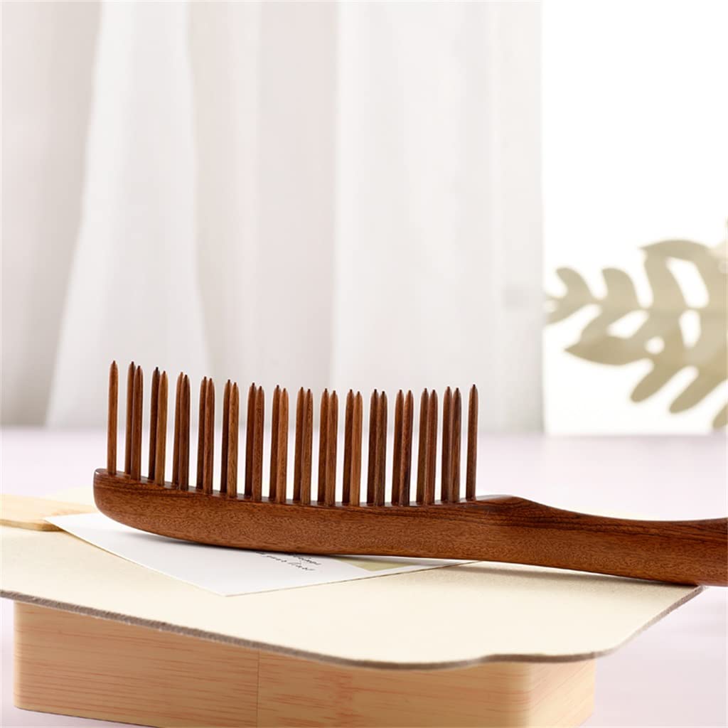 MRKU Peine de Dientes de Doble Fila, Peine de Masaje portátil para el hogar, Peine para Cabello Largo y Corto, Regalo Personal, Peine para el Cuidado del Cabello