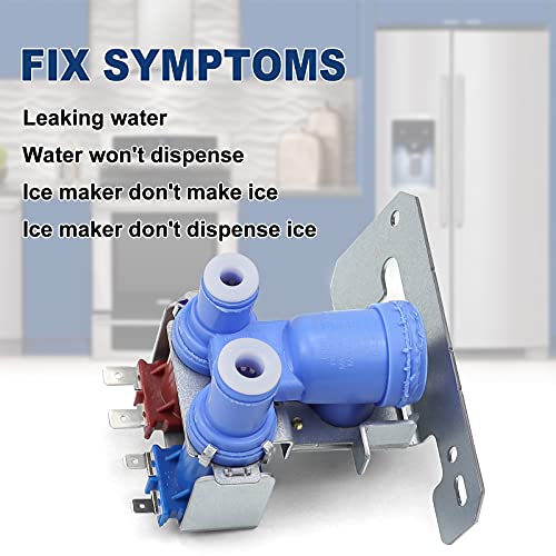 Wr57X10032 Wr57X33326 Refrigerator Water Inlet Valve Wr57X10032 Dual Solenoid Valve Compatible With Ge Refrigerator Replace Wr57X33326 Wr57X10040 Wr57X10064 #TOP5