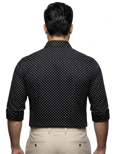 Image of Amazon Brand - INKAST Men's Printed Cotton Shirt | Full Sleeve | Regular Fit | Comfortable Formal Stylish Shirt for Men | Man Shirts for Professional Look