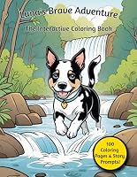 Luna's Brave Adventure: The Interactive Coloring Book: Fantasy Coloring Book Pages with Dogs and Landscapes for Children B0DDXRPP6J Book Cover