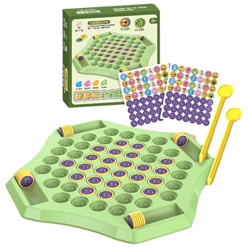 CTALBFF 1 Set Animal Flip Chess Memory Game, Easy Matching Chess Board Game, Interactive Funny Educational Kids Toys for Kids Teens Adults, 2 Players, Age 3+