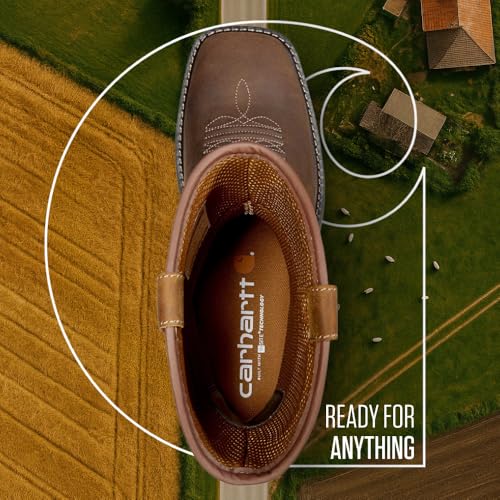 Image of Carhartt Men's Montana 11 inch Wellington Work Boots - Waterproof & Water-Resistant, Steel Toe & Soft Toe, Pull-On Square Toe