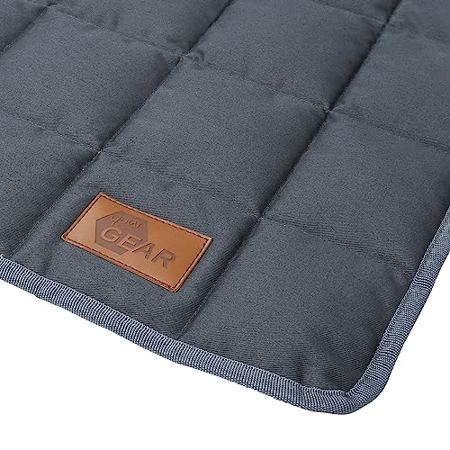 your GEAR Lana Hundematte XXL 90x60 cm – Hundedecke für große Hunde waschbar 60°C – Wasserdicht & Robust – Baumwolle Hundekissen – Auto Kofferraummatte Sofaschutz – XXL Haustiermatte