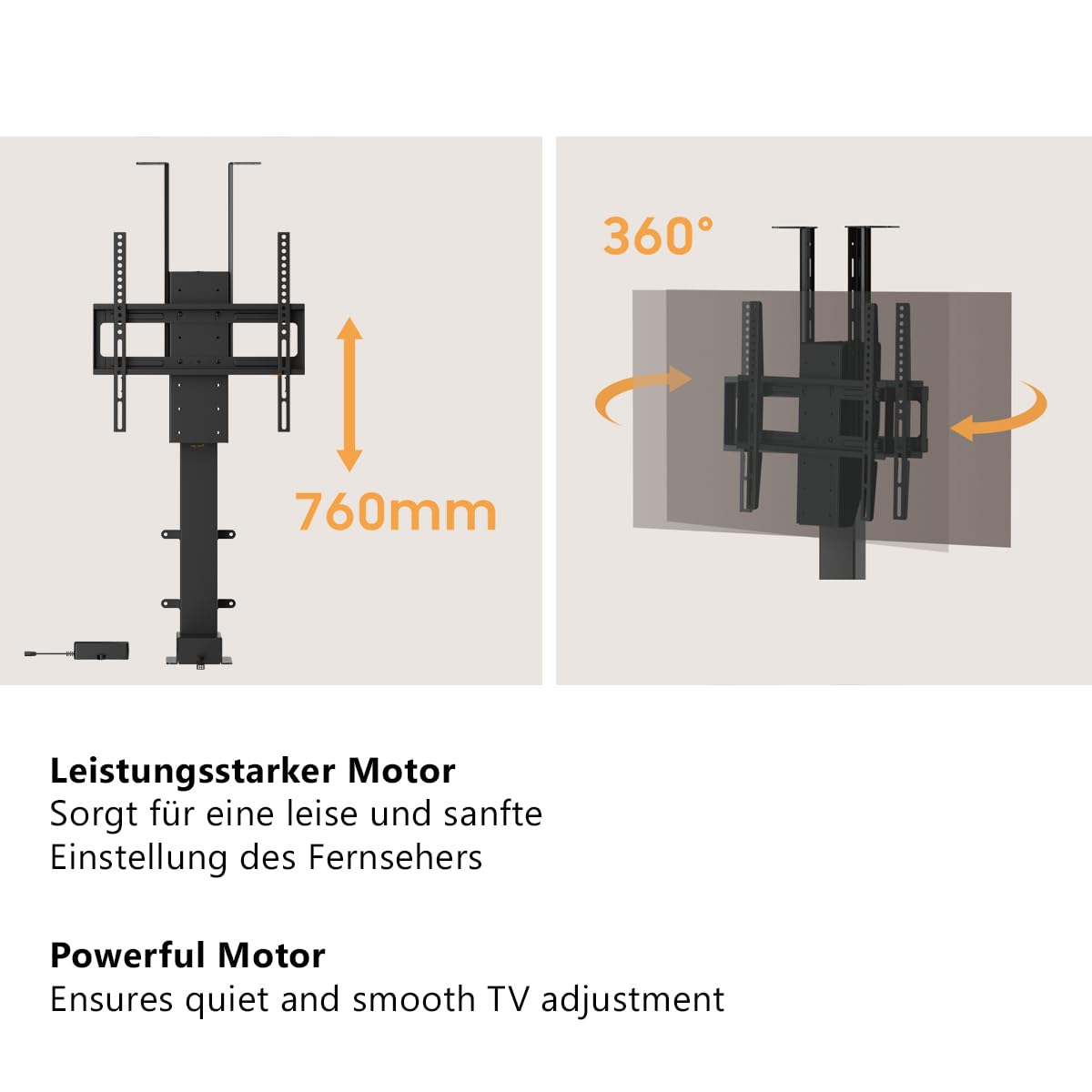 my wall TV Lift HP67-1L - für 32-55 Zoll TVs