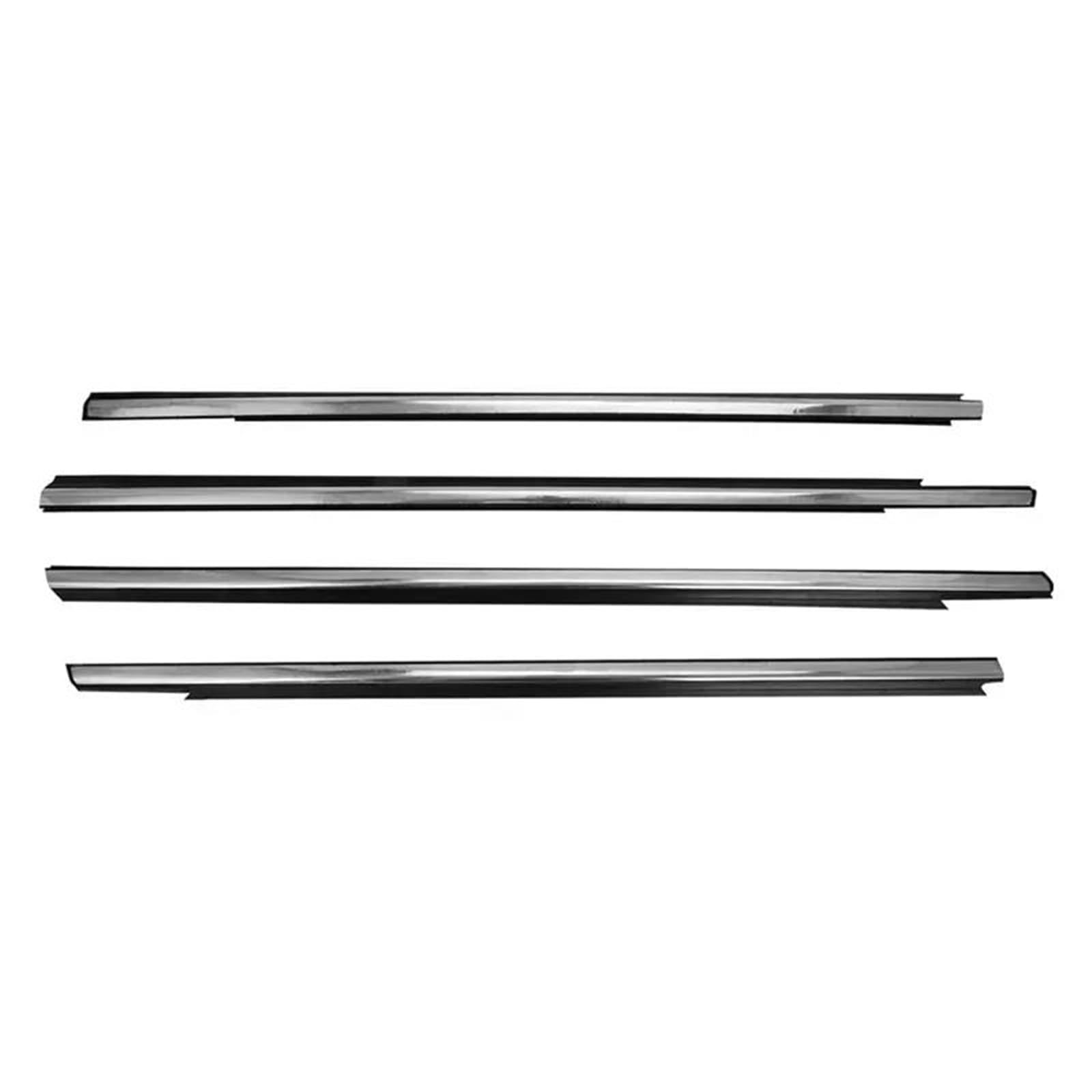 Snwdbh Silver Chrome Car Window Glass Sealant Strip For Peugeot 301 2013-2017 Weatherstrips Rubber Belt Sealing Outer Door Moulding Trim Protector Exterior Belt(Silver Chrome)