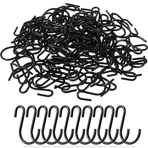 120 Pieces Small S Hooks 1 Inch Hanging Plants Hooks Mini S Shaped Iron Wire Hook Hanger Ornament Storage Hooks For Diy Craft Hanging Pot Jewelry Key Chain Tags (Black) #TOP25