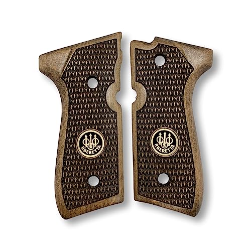 Beretta 92-F poignée pistolet bois noyer plaquettes artisanales Ars.042