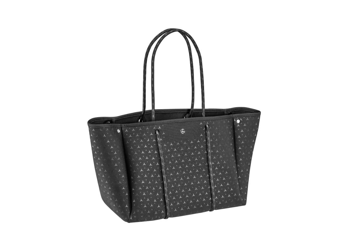 Mercedes-Benz Shopper Damen 100% Polyester schwarz Einkaufsshopper Einkaufstasche Tasche