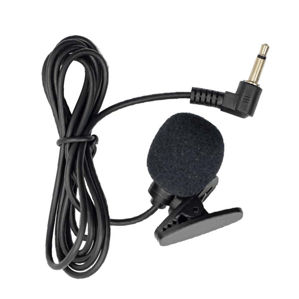Micrófono Externo de Clip de 3,5 mm para autorradio, GPS y Reproductor de DVD.