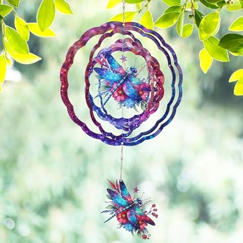 Dragonfly 3D Stainless Steel Wind Spinner Cover