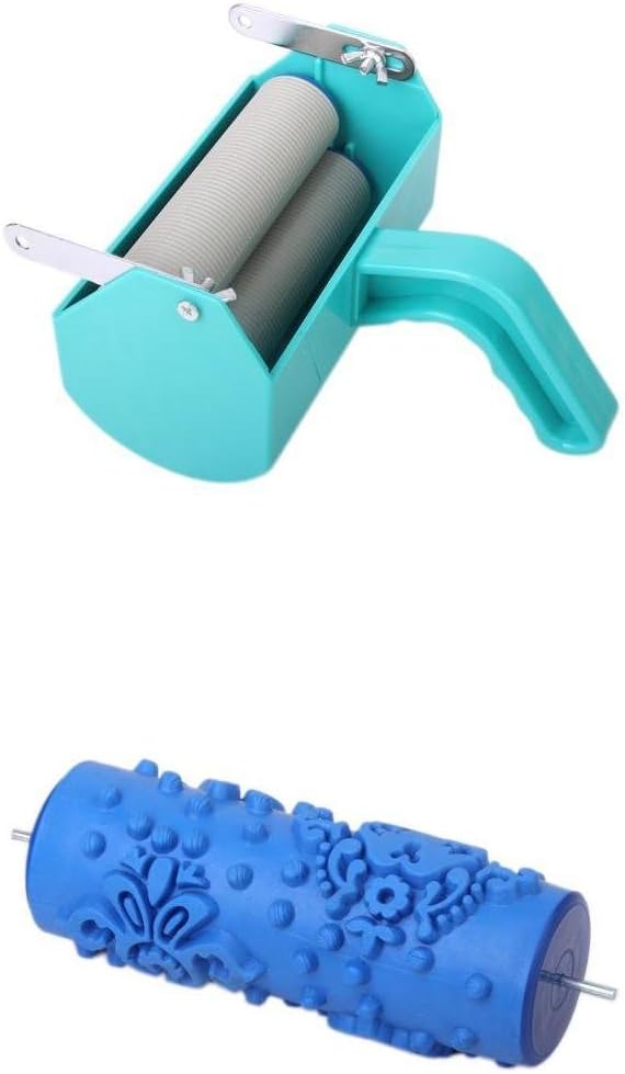 DIY Home Wall Decoration Painting Machine + 15cm Flower Dot Pattern Painting Roller