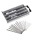 Bestgle Punte per trapano in HSS,Mini trapano con 20 punte di precisione HSS Manuale Twist Drills Utensili Rotanti Argento per legno, metallo, alluminio e plastica