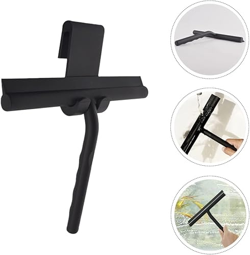 Miniatura 8 de Zerodeko 1 juego de escobilla de ducha de silicona para puerta de cristal para azulejos de ventana y vidrio de automóvil, color negro
