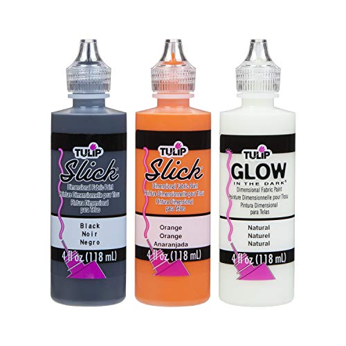 Tulip Dimensional Halloween 3-Pack, Premium Quality, Ideal for Crafts, Parties, School Projects Fabric Paint, 3 Count