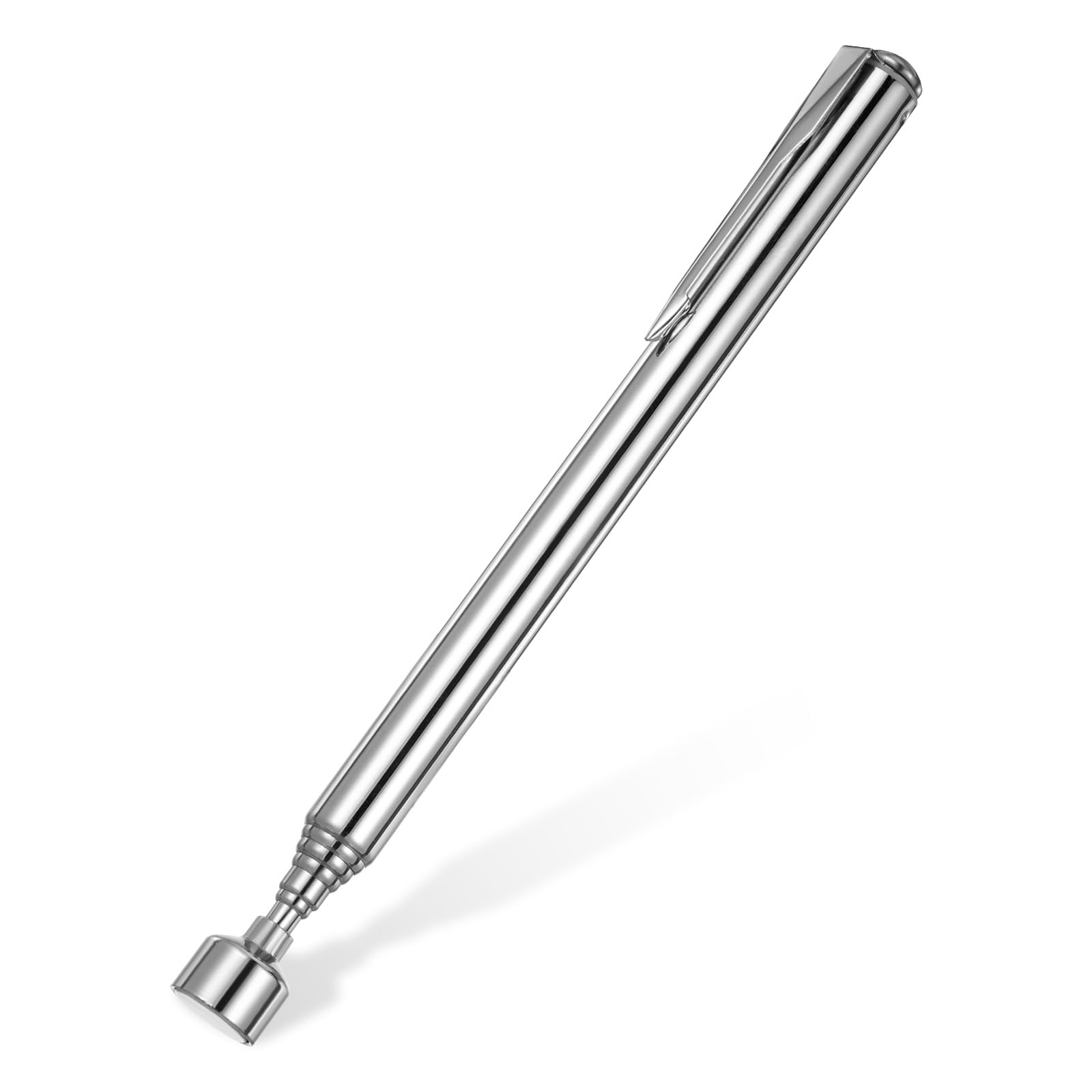 1 PCS Telescoping Magnetic Pickup Tool, Extendable Magnet Stick, 3.5lbs Telescopic Magnet Tool with Pocket Clip, Multi Pickup Tool for Man, Father, Father's Day, Christmas Gift
