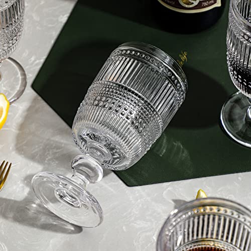 G Binary Iced Tea Goblets 10.5 Oz. Set Of 6 Premium Beverage Glass Set For Wine Soda Juice Water Perfect For Dinner Parties Bars Restaurants Everyday Use #TOP6