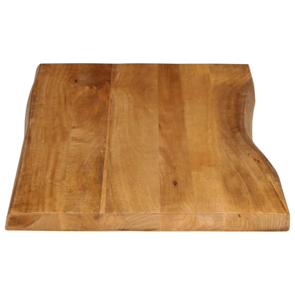 Dessus de table 120x60x3,8 cm bord vivant bois massif manguier