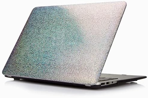 Funut Compatible with MacBook Air 11 Inch Case 2012-2015 Model (A1465/A1370), Leather Hard PC Case Slim MacBook Air 11 Protective Case Cover for MacBook Air 11.6 inch, Shiny Silver