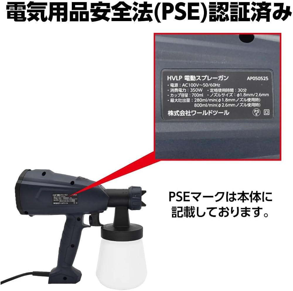 ハンディースプレーガン Amazon | アストロプロダクツ AC100V HVLPスプレーガン ｜ スプレー