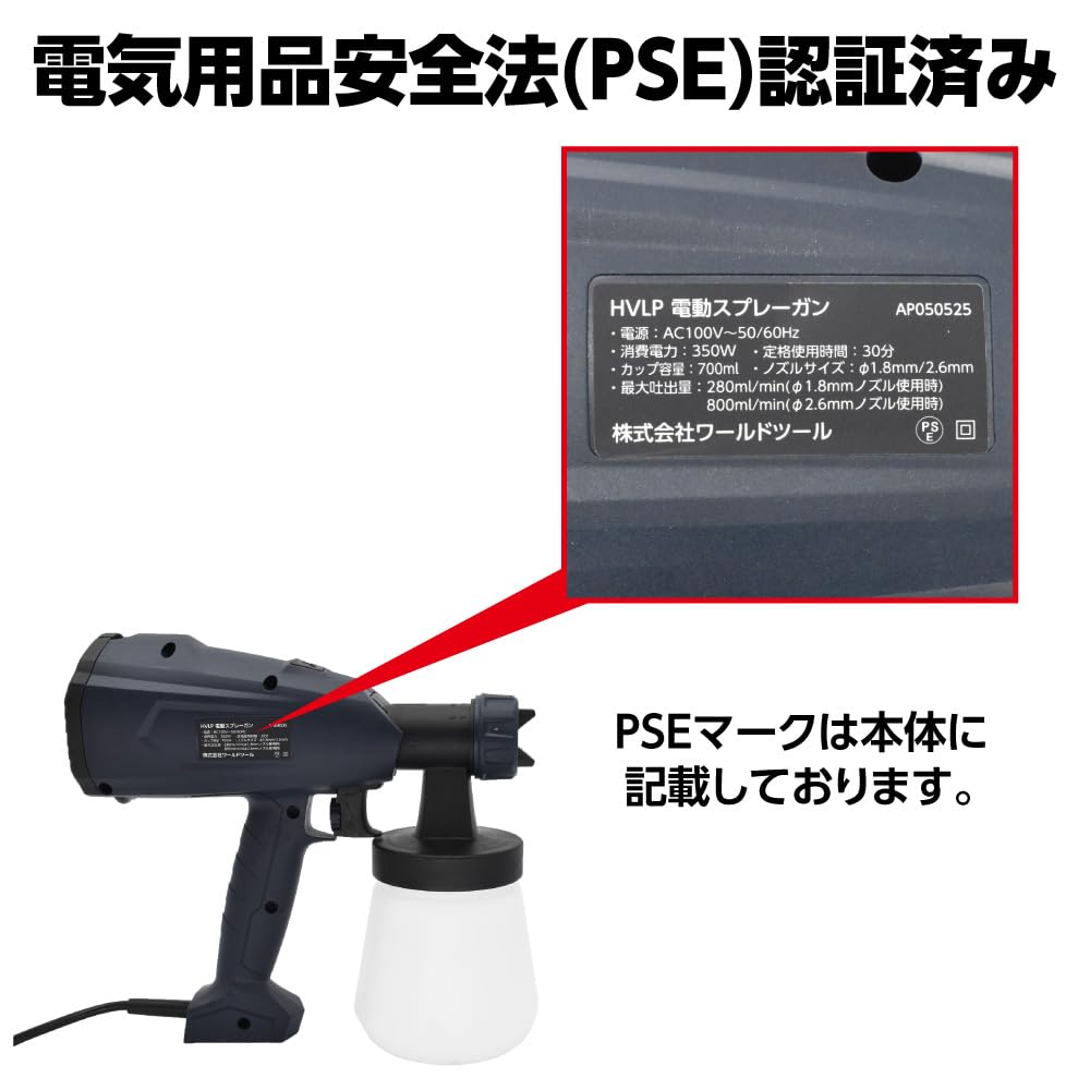 Amazon | アストロプロダクツ AC100V HVLPスプレーガン ｜ スプレー