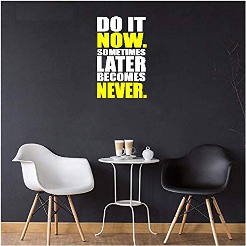 KaaHego Do It Now Sometimes Motivational Quote Wall Sticker for Gym Fitness/Self Adhesive Vinyl Wall Decal Home Décor Wall Sticker CV_158 (B0849R22KR) Amazon Price History, Amazon Price Tracker
