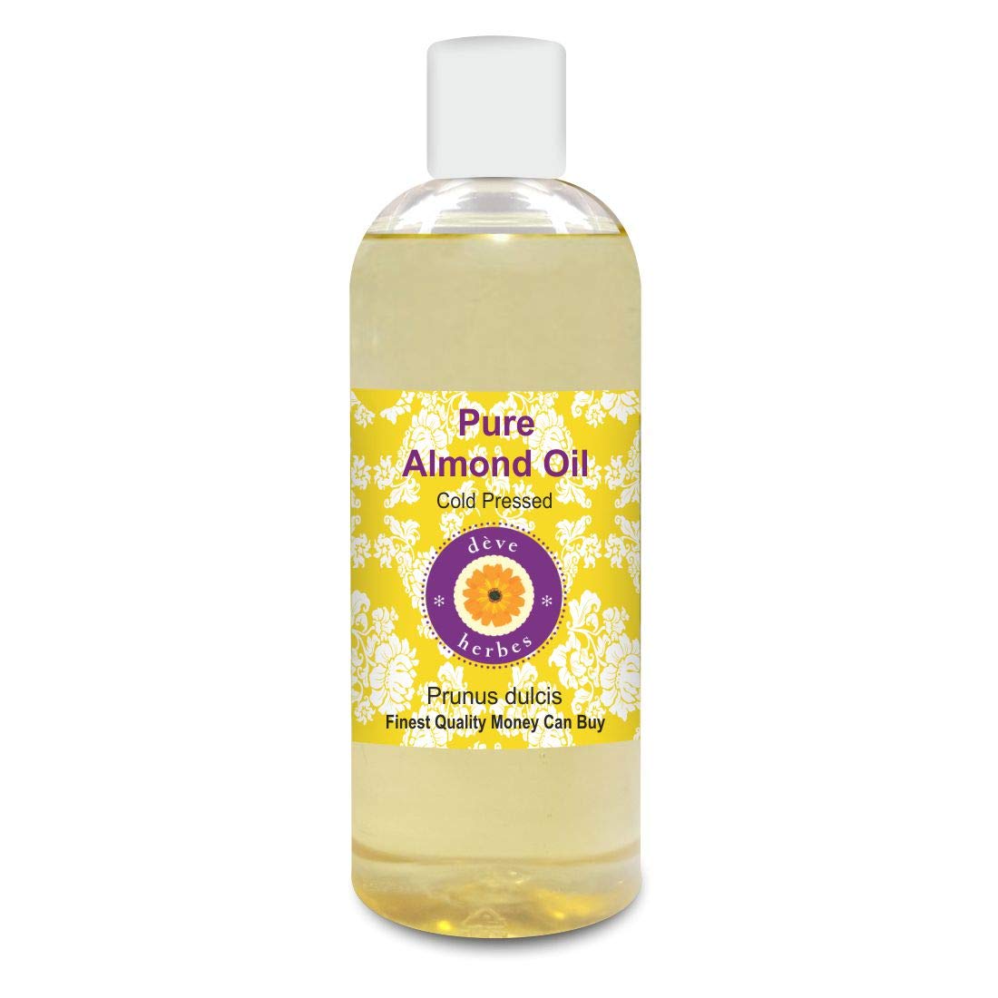 Deve Herbes Olio di mandorle puro (Prunus dulcis) 100% naturale grado terapeutico pressato a freddo 200ml