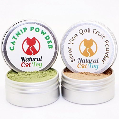 NATURAL CAT TOY Catnip/Silver Vine Powder Combo (10 g/0.35 oz) x 2